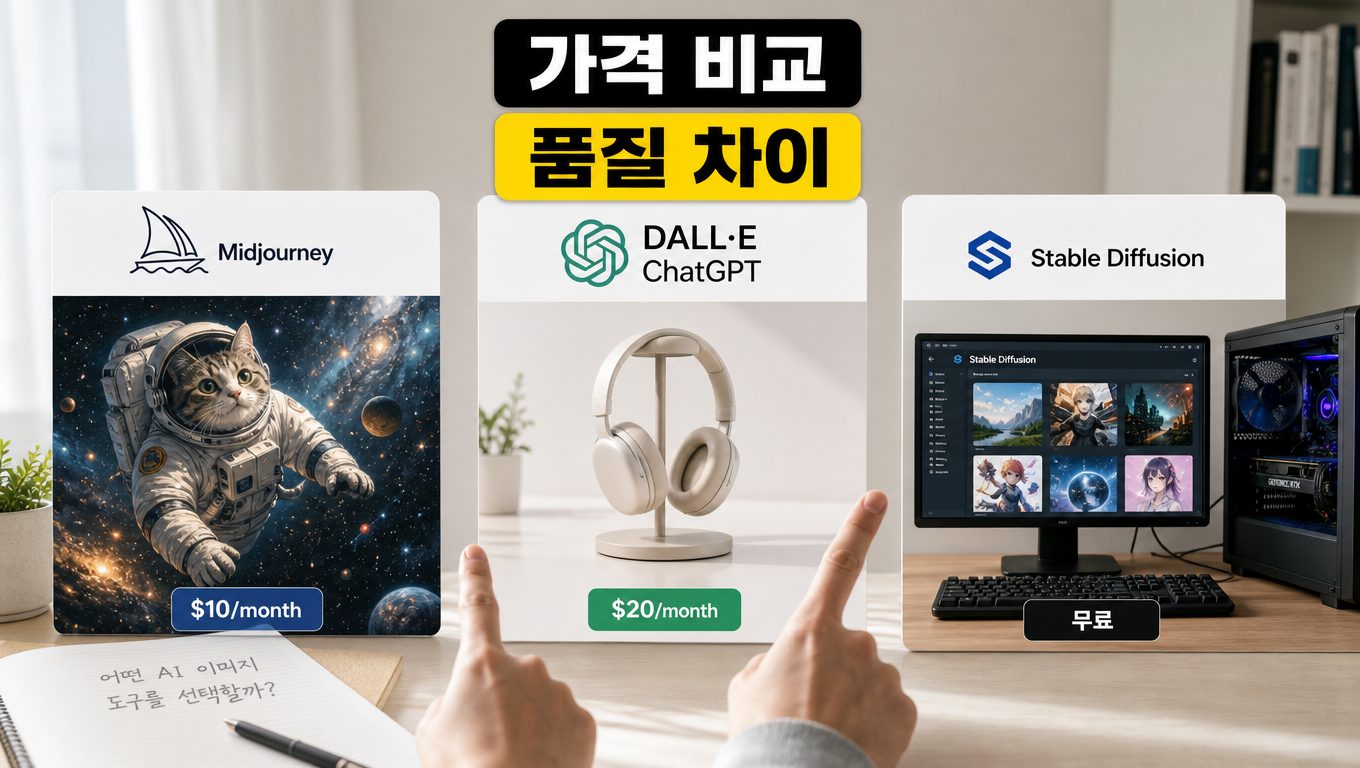 ai 이미지 생성 사이트 추천 — Midjourney·DALL·E·Stable Diffusion 비교